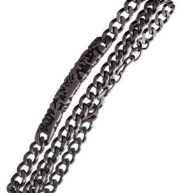 Gunmetal Chain Terra ID Bracelet