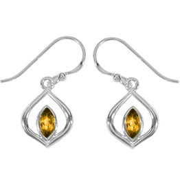 Marquise Citrine Earrings