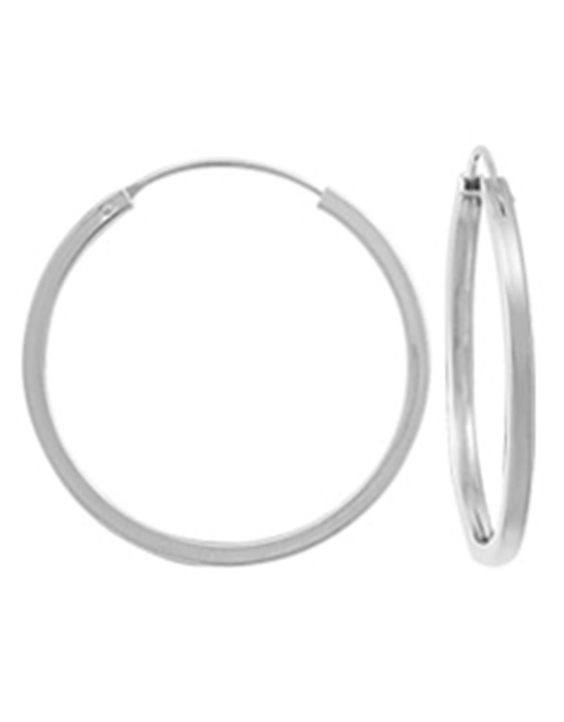 Square Tube Hoop Earrings