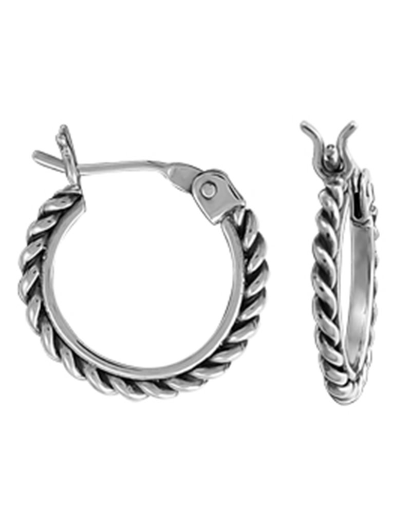Rope Twist Hoop Earrings