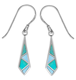 Necktie Shape Turquoise Earrings