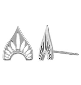 Silver Design Stud Earrings