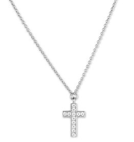 Small CZ Cross Necklace