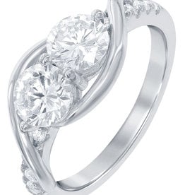 Double CZ Ring