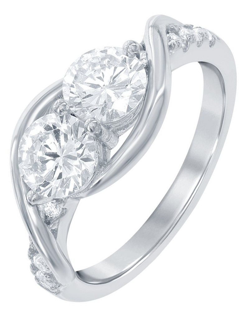 Double CZ Ring