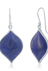 Sterling Silver Lapis Earrings 26mm