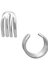 Sterling Silver Pair of 4-Bar Ear Cuff Earrings