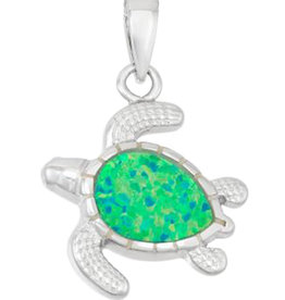 Turtle Opal Pendant
