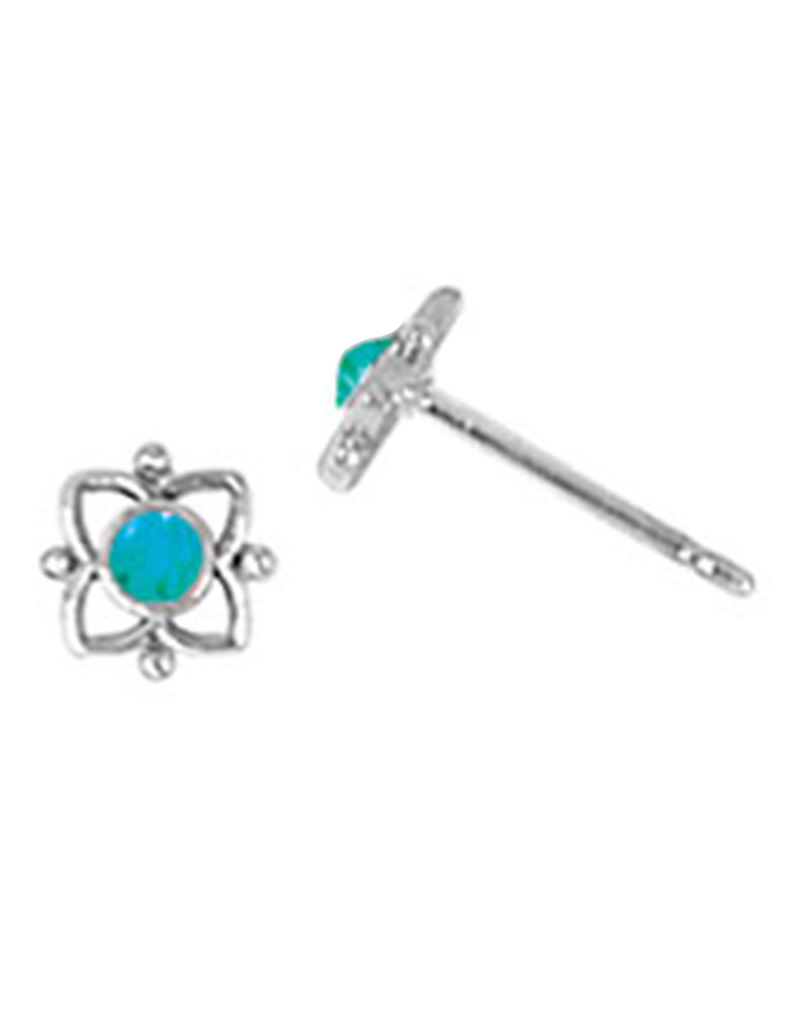 Turquoise Stud Earrings 6mm