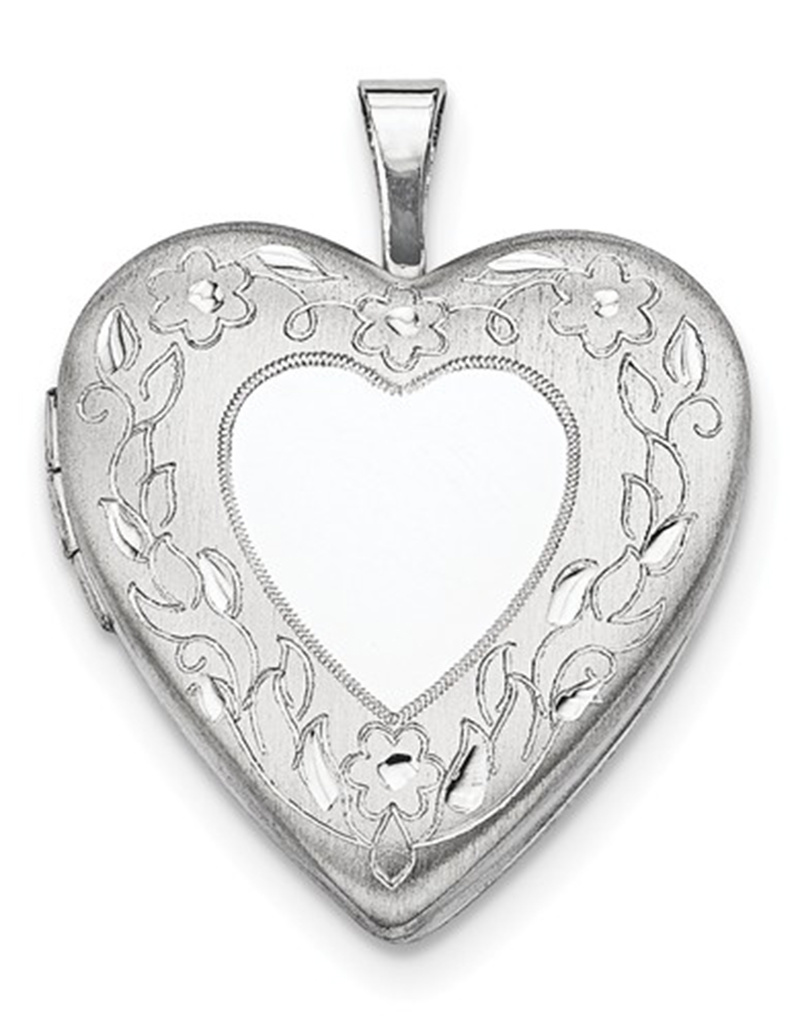 Heart Flower Locket 20mm