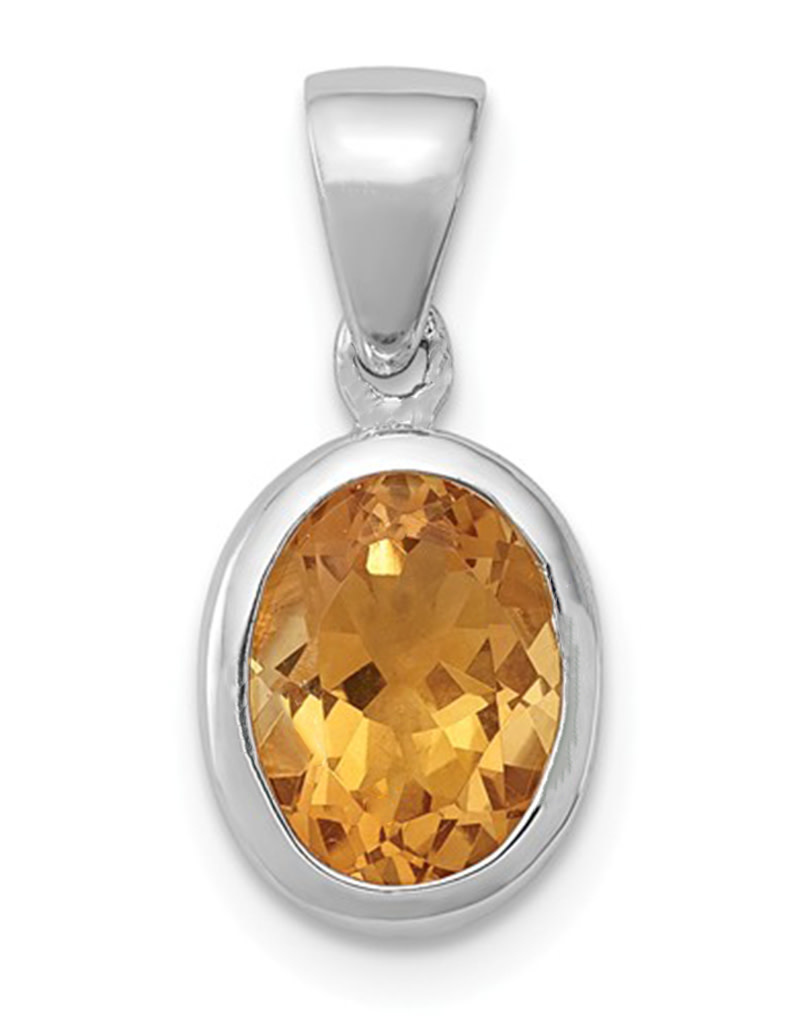 Oval Citrine Pendant