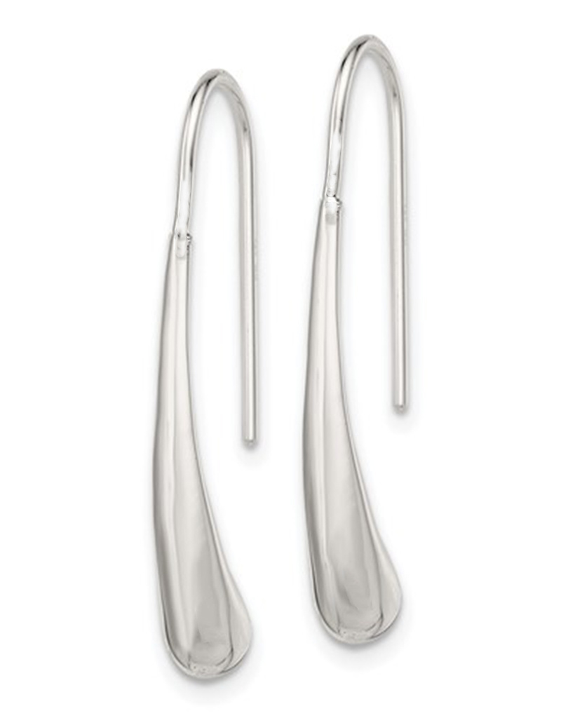 Puff Teardrop Wire Earrings 30mm