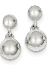 Sterling Silver 8mm Ball Dangle Post Earrings