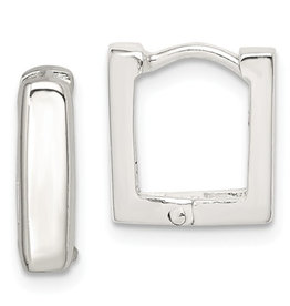 Square Huggie Earrings 12mm