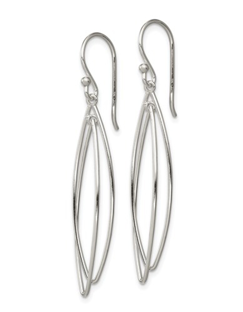 Double Marquise Dangle Earrings
