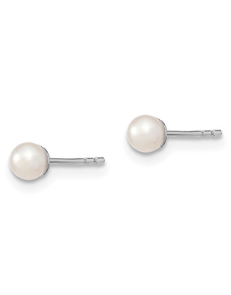 Sterling Silver 3-4mm Freshwater Pearl Stud Earrings