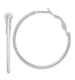 Hoop Omega Post Earrings 36mm