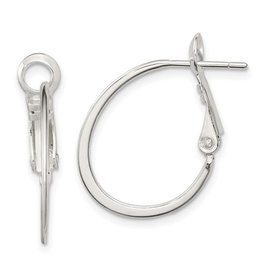 Omega Back Hoop Earrings 20mm