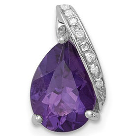 Amethyst and Diamond Necklace