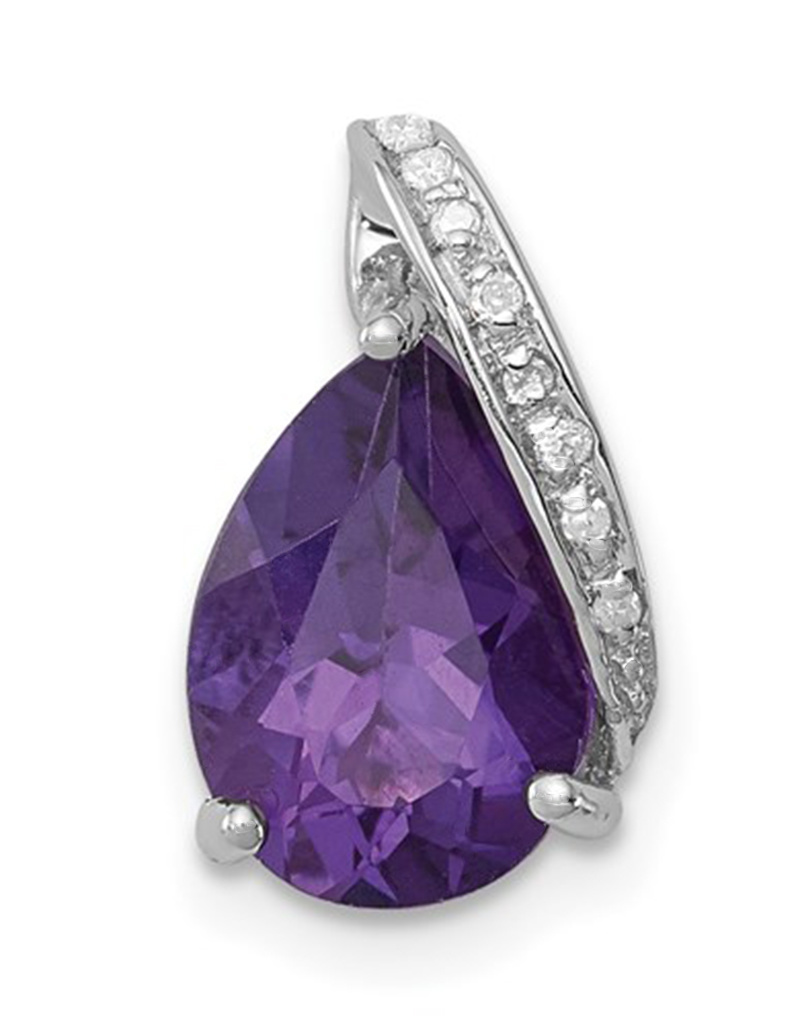 Amethyst and Diamond Necklace