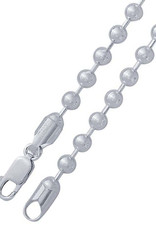 Sterling Silver 4mm Bead Chain Necklace
