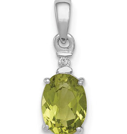 Peridot and Diamond Necklace