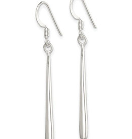 Thin Teardrop Earrings 29mm