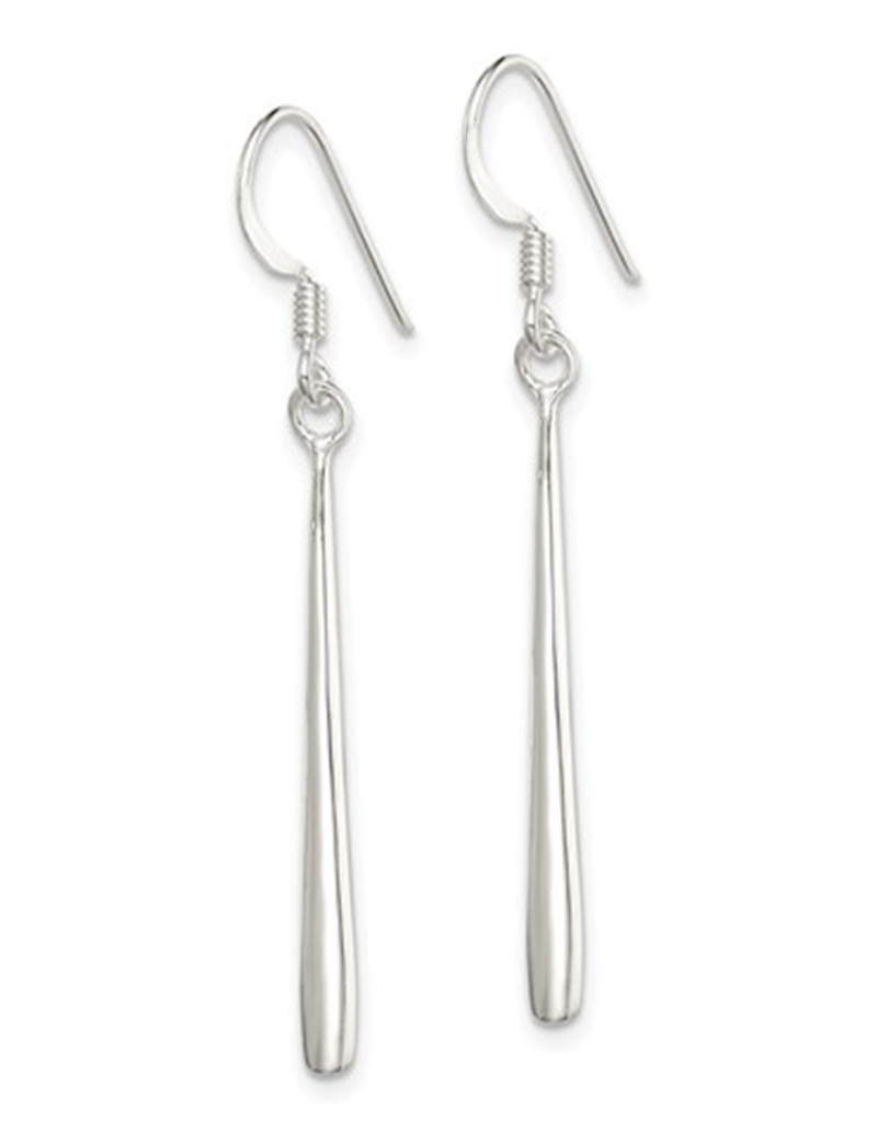 Thin Teardrop Earrings 29mm