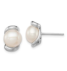 Pearl Stud Earrings 8-9mm