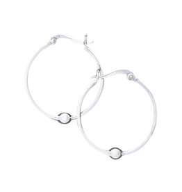 20mm Bead Hoop Earrings