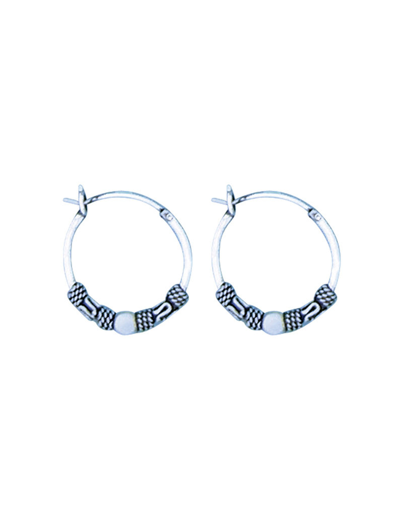 Bali Filigree Hoop Earrings