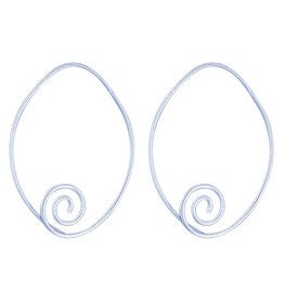 Swirl Wire Threader Earrings