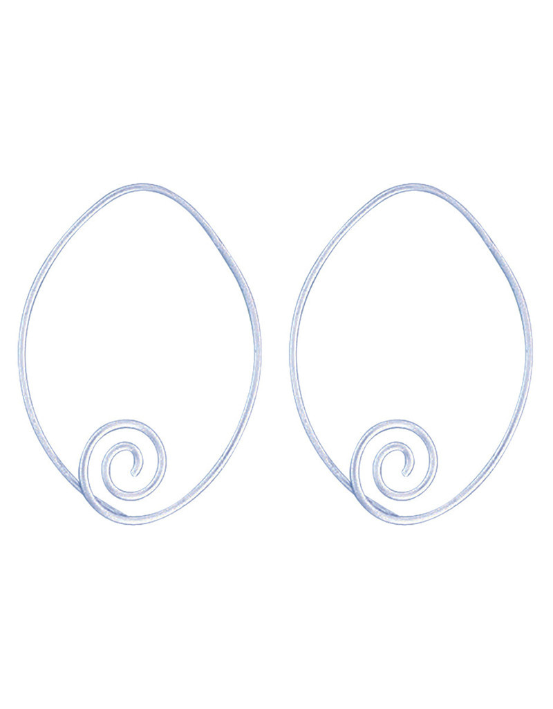 Swirl Wire Threader Earrings