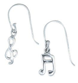 Music Earrings 12mm