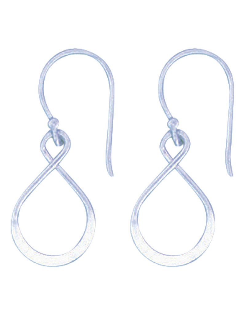 Sterling Silver Twist Teardrop Earrings 16mm