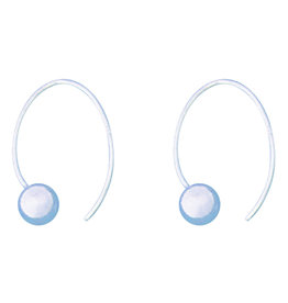 6mm Bead Wire Threader Earrings