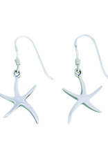 Sterling Silver Starfish Earrings 18mm