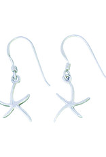Sterling Silver Small Starfish Earrings 12mm