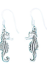 Sterling Silver Seahorse Earrings 18mm