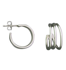 3/4 hoop 3-Bar Earrings 19mm