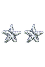Sterling Silver Starfish Stud Earrings 7.5mm