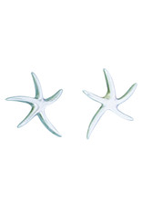 Sterling Silver Starfish Stud Earrings 12mm
