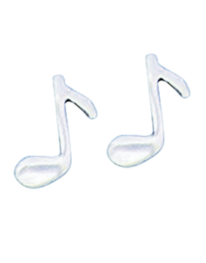 Music Note Stud Earrings 10mm