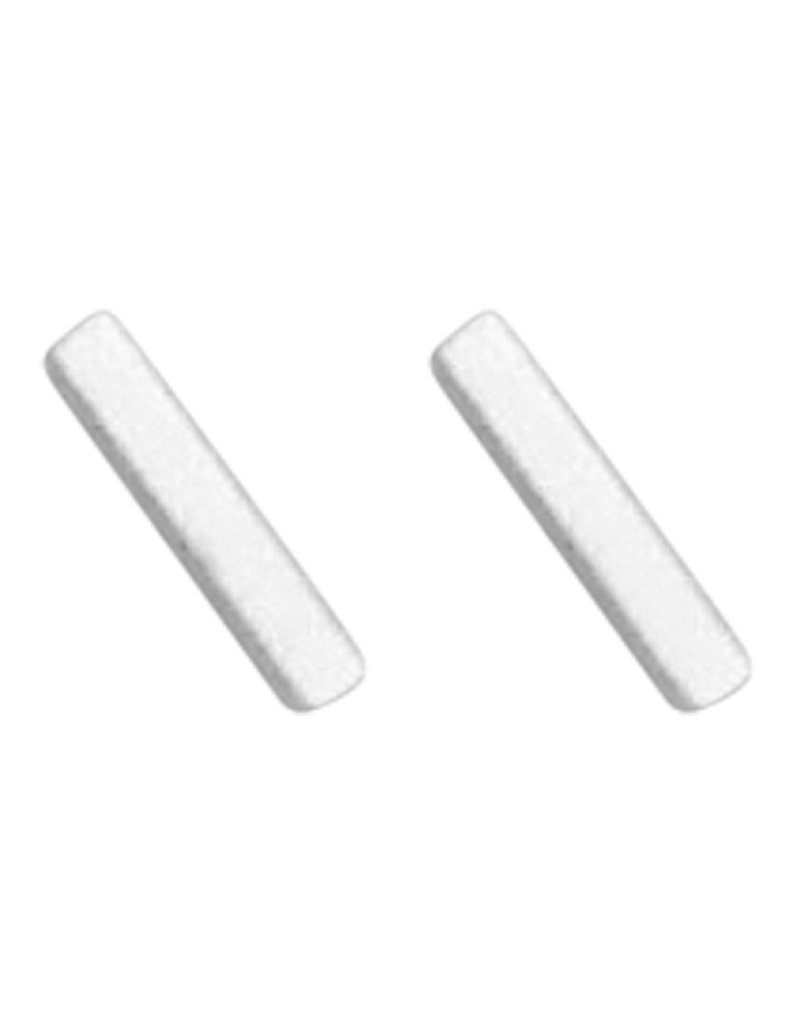 Sterling Silver Bar Stud Earrings 10mm