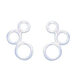 Open Bubbles Post Earrings 12mm
