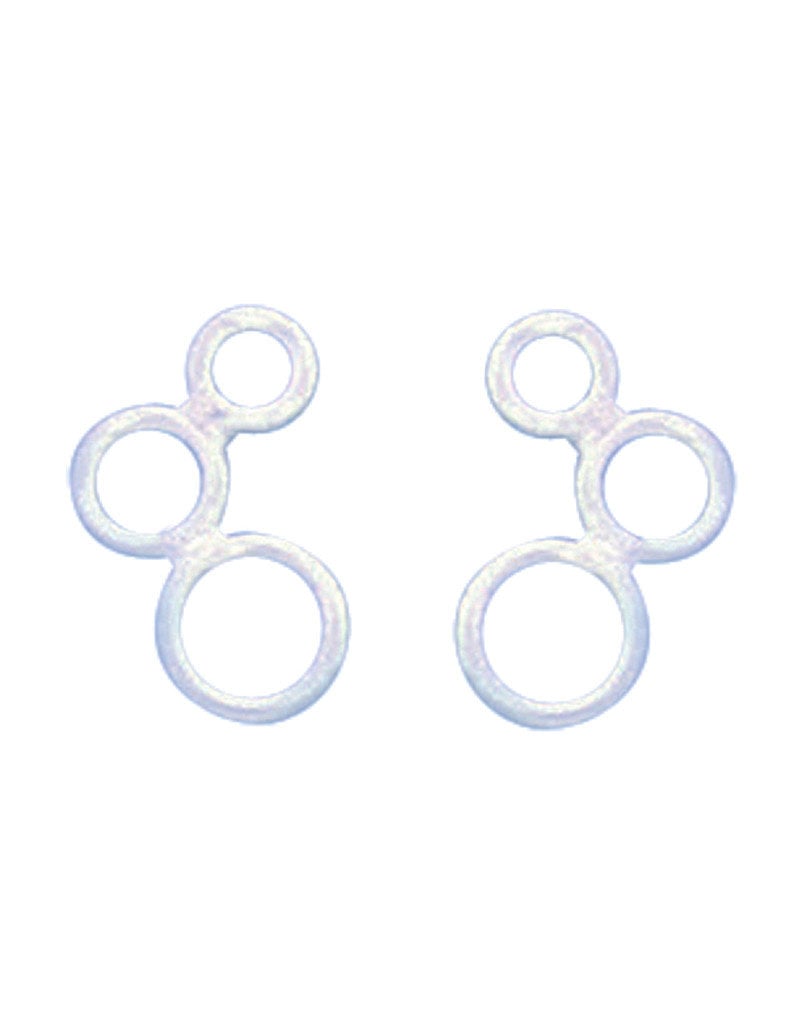 Sterling Silver Open Bubbles Post Earrings 12mm