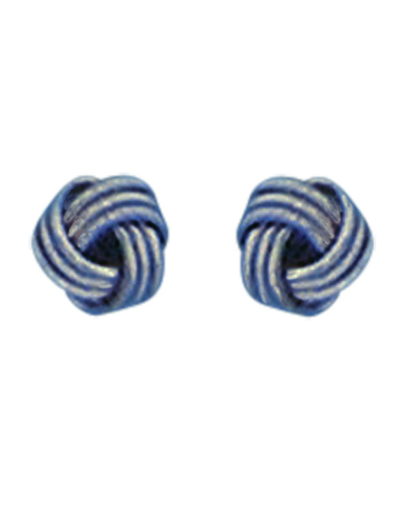 Sterling Silver Knot Stud Earrings 6mm