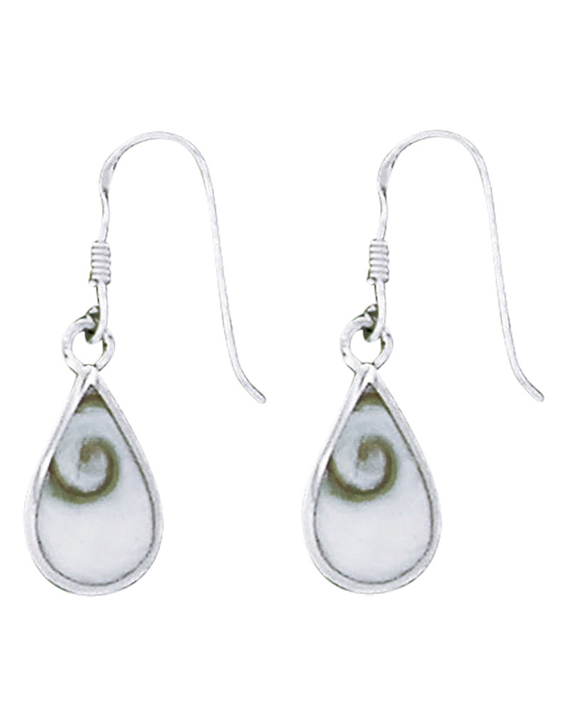 Teardrop Shiva Shell Earrings 15mm