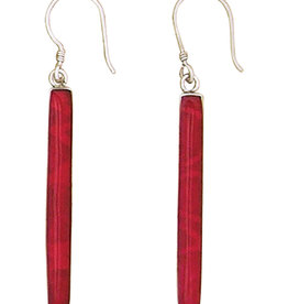 Long Bar Coral Earrings 36mm