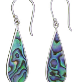 Teardrop Abalone Earrings 30mm